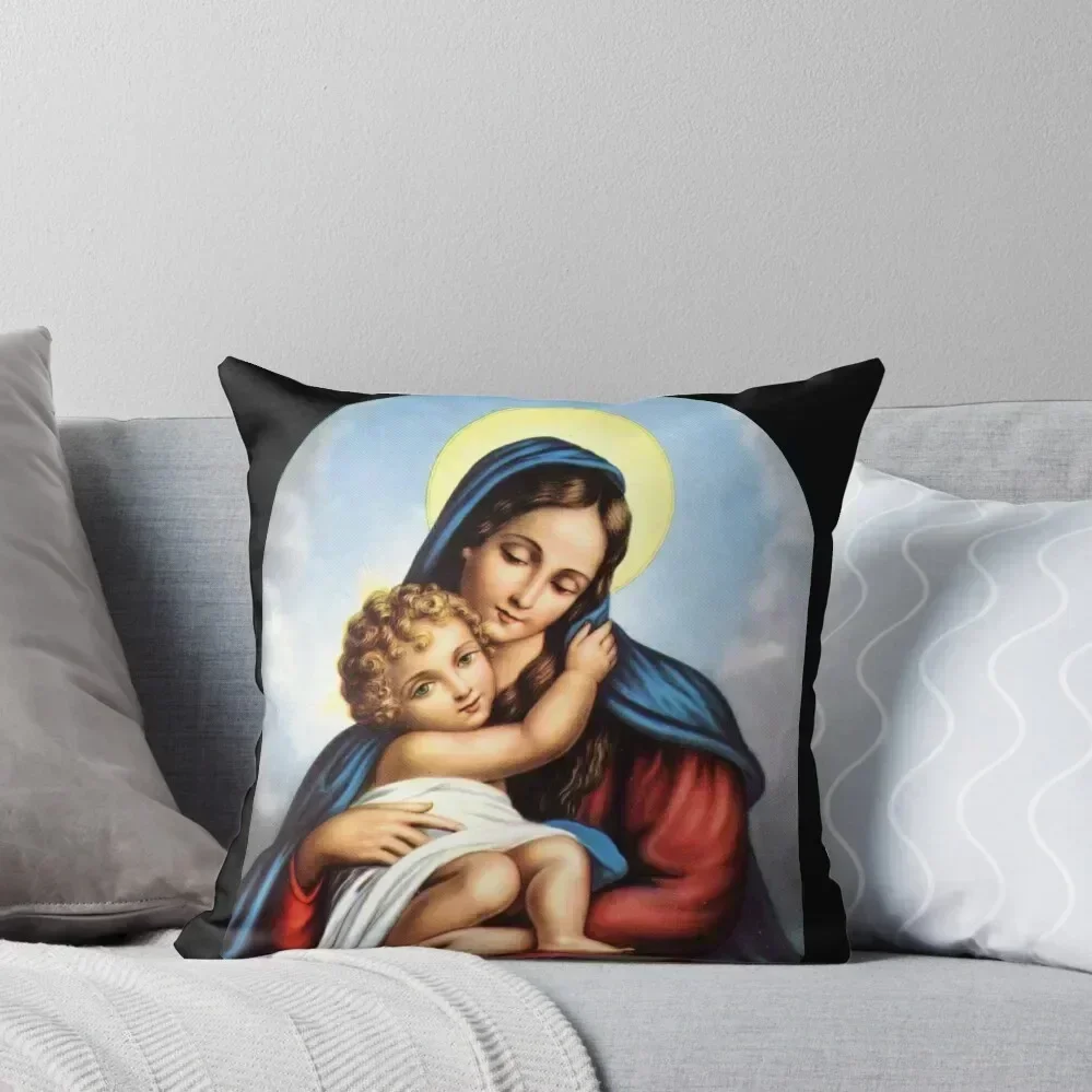 

virgin mary Throw Pillow Pillowcases Cushion Covers Sofa covers for pillows Christmas s Covers Pillows Aesthetic pillow