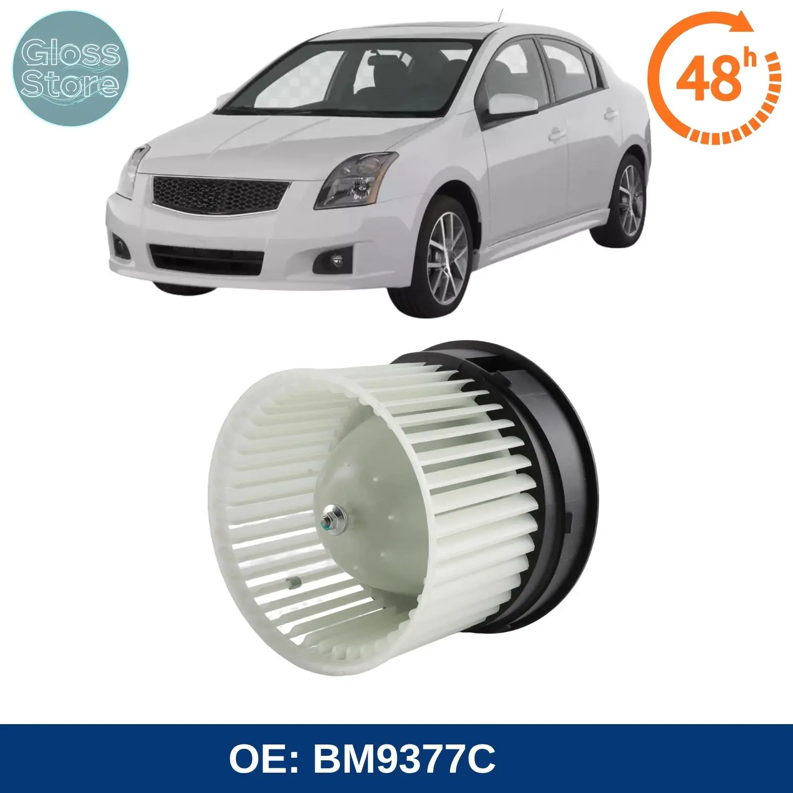 Motor del ventilador BM9377C para NISSAN ROGUE 2008-2014 para NISSAN SENTRA TSURU 2007-2012 27225ET00A 27225ET10A 27225JM01B