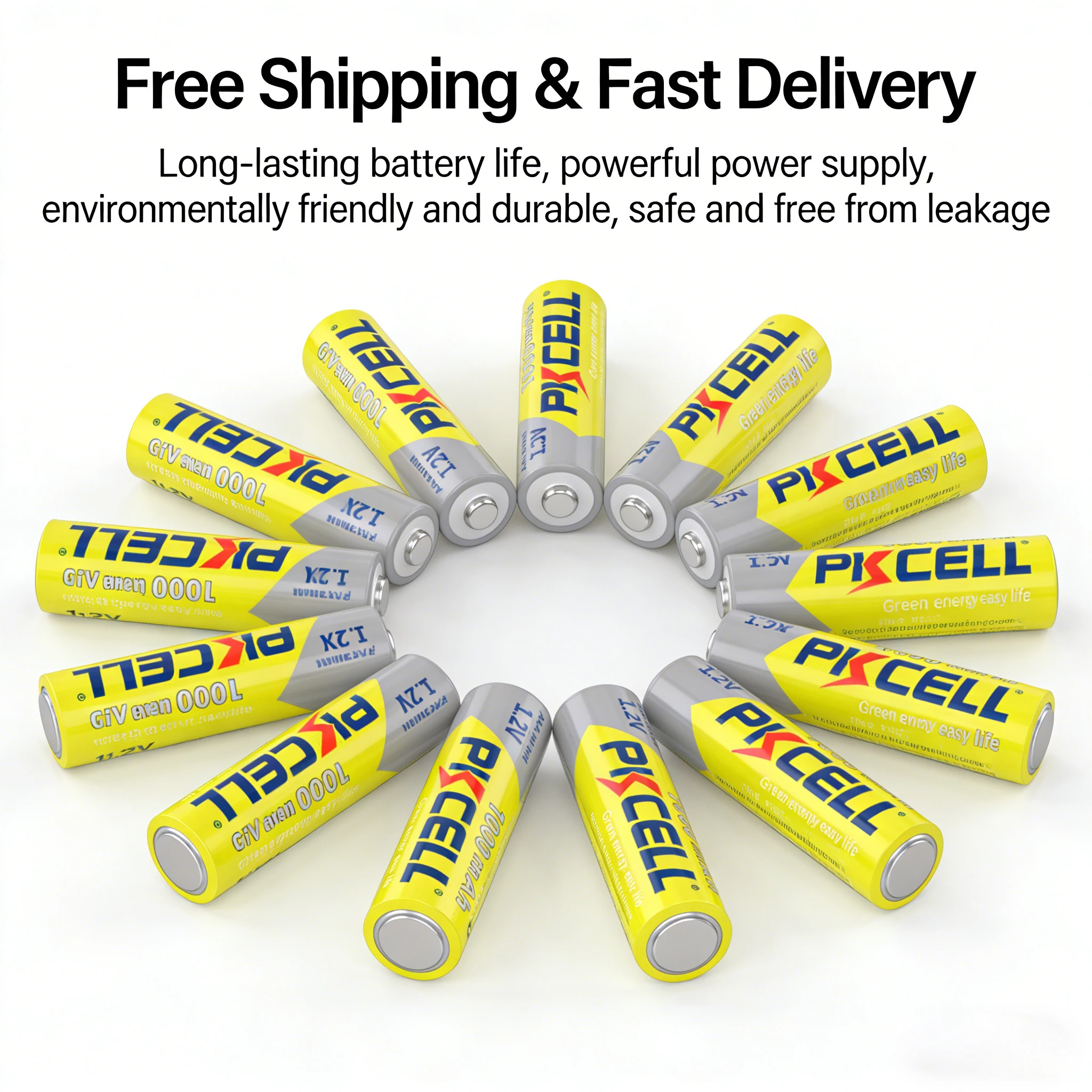 

1.2V AAA Ni-MH Rechargeable Battery 1000mAh High Capacity 1000 Cycles For Toys Remote Control Mouse