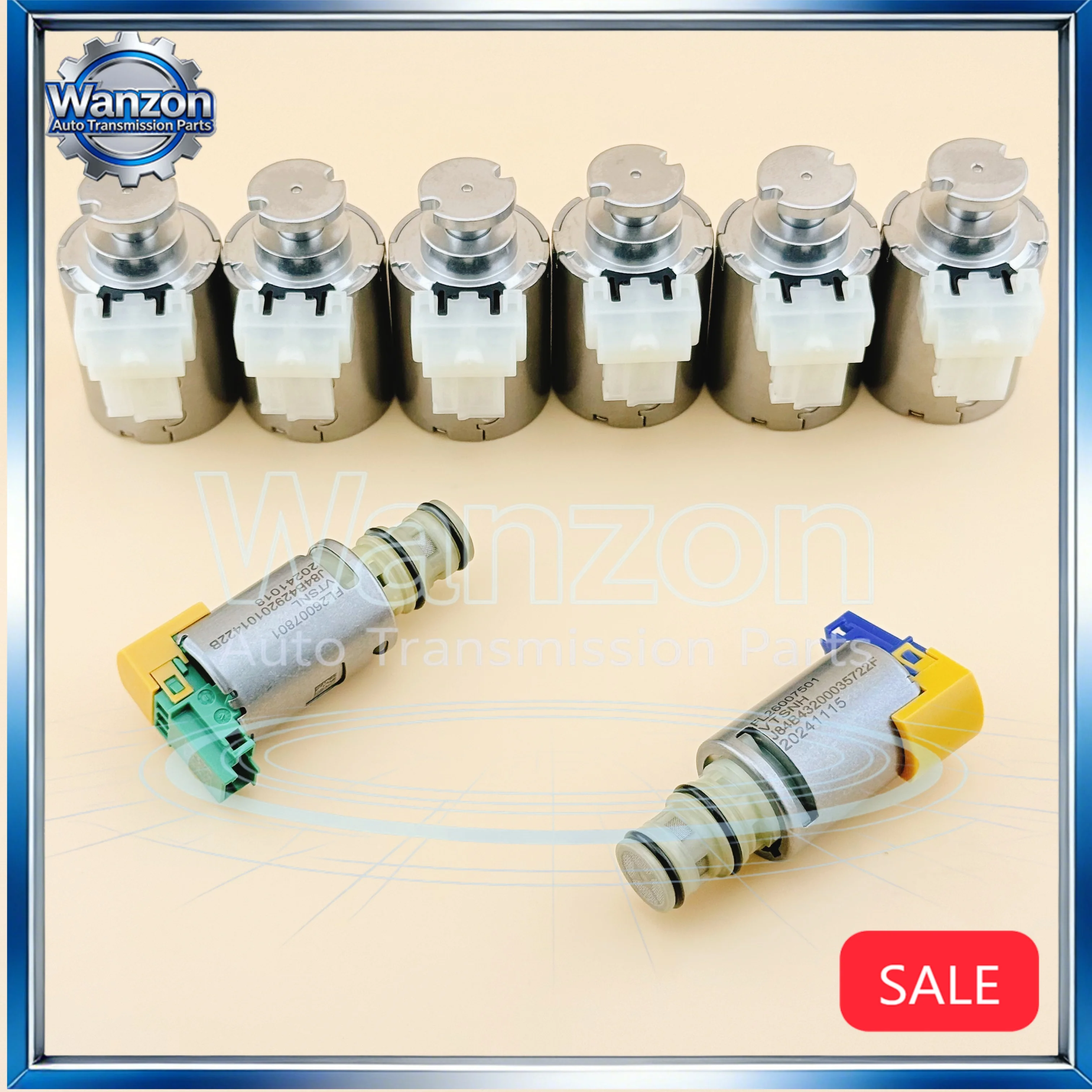 Brand new 8Pcs 10R60 10R80 Automatic Transmission Solenoid Kit For Ford F150 Raptor Mustang Roadrunner Explorer 2.2