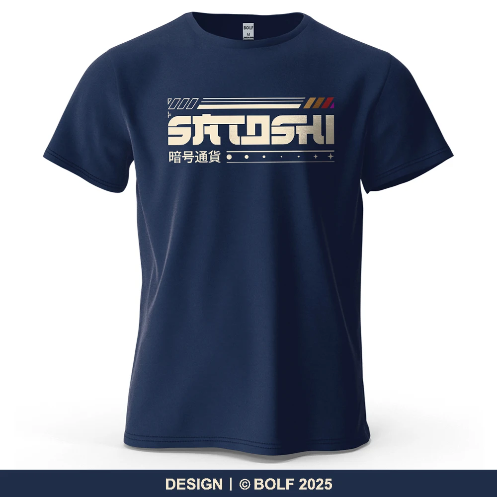Satoshi and Crypto Printed Men's T-Shirt 100% Cotton Oversized Tech Theme Outfits Graphic Tees for Women Tops Tees Streetwear