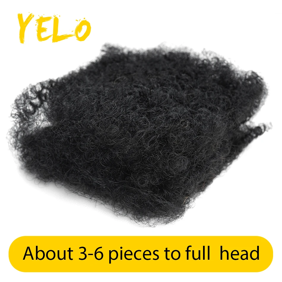 Yelo Mongolian Braid Unprocessed Afro Kinky Curly Wave Remy Human Hair Bulk For Braiding Crochet Braids For Salon Supply No Weft