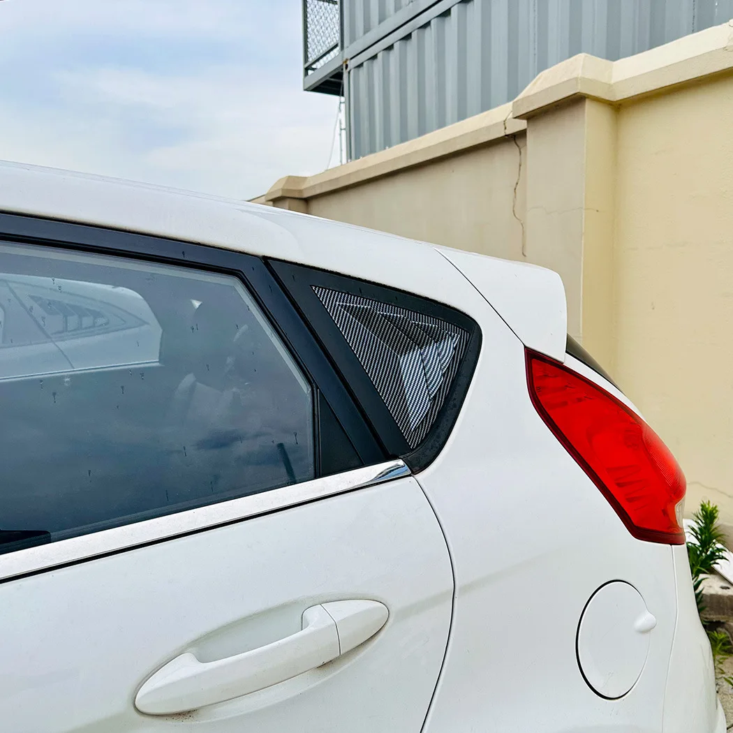 

Rear Car Window Shutter Spoiler Car Stickers Decoration Modification Accessories For Ford Fiesta MK7 7.5 2008-2017 2009 2010