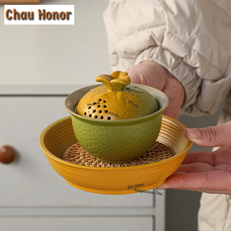 zaeyoria-110ml-bionic-gradient-ugly-orange-gaiwan-tea-tureen-tea-bowl-with-lid-kit-tea-brewing-cover-bowl-drinkware-ornaments