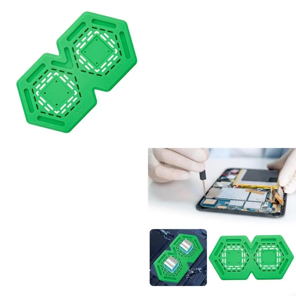 

P82E 4 в 1 магнитная посадка олова силиконовая паяльная паяльная паяль с помощью чип -канавок для домашнего профессионального