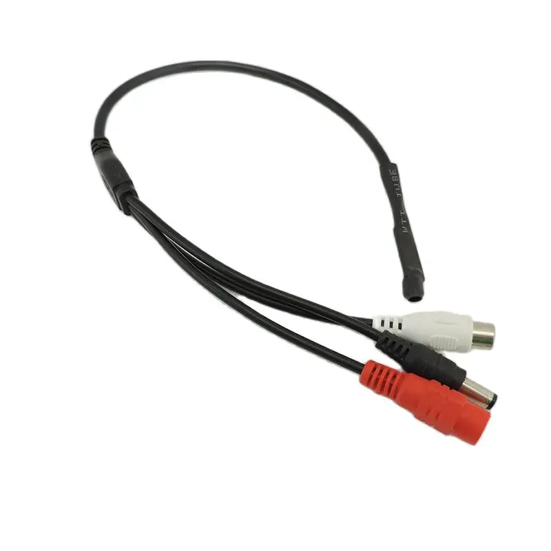 DC 9V 12V เสียง RCA หญิงการตรวจสอบ MIC เสียงไมโครโฟนไมโครโฟนสำหรับกล้องวงจรปิดเครื่องบันทึกภาพกล้องวงจรปิดเครื่องติดตาม GPS