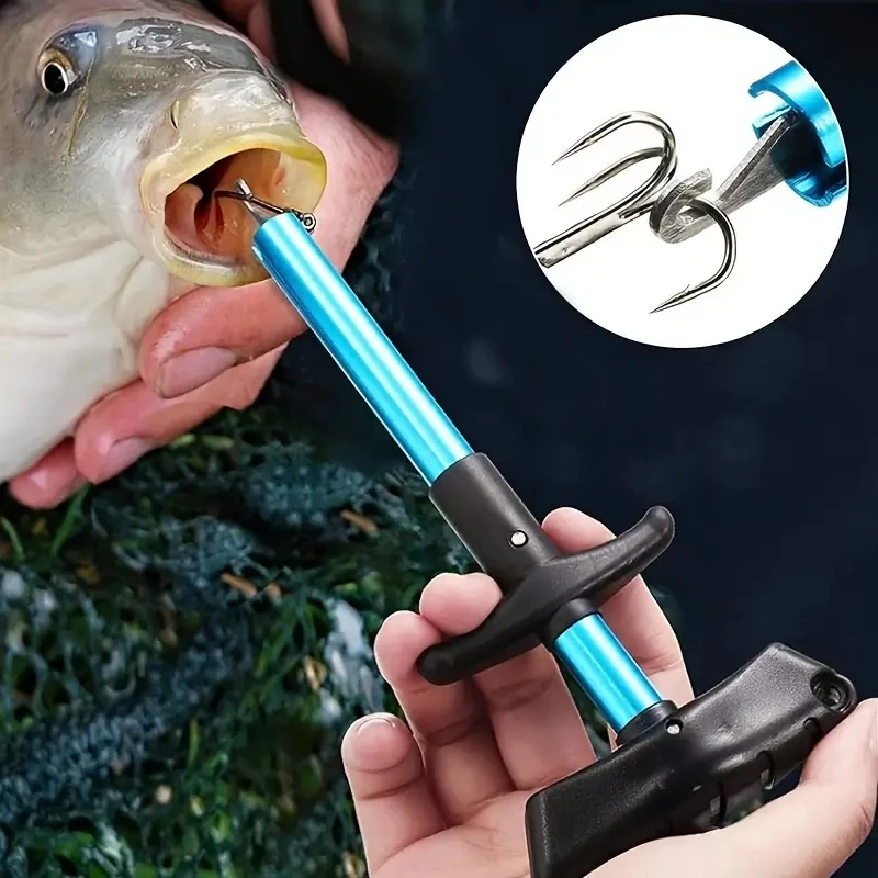 T-shaped aluminum alloy fish hook extractor, unhooker, and unhooker