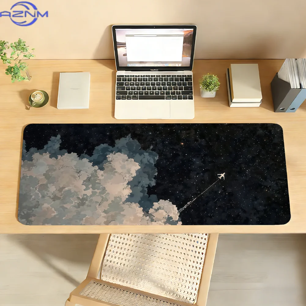 Starry sky abstract art Mouse Pad For Office Gaming And Keyboards Non-Slip Large Waterproof