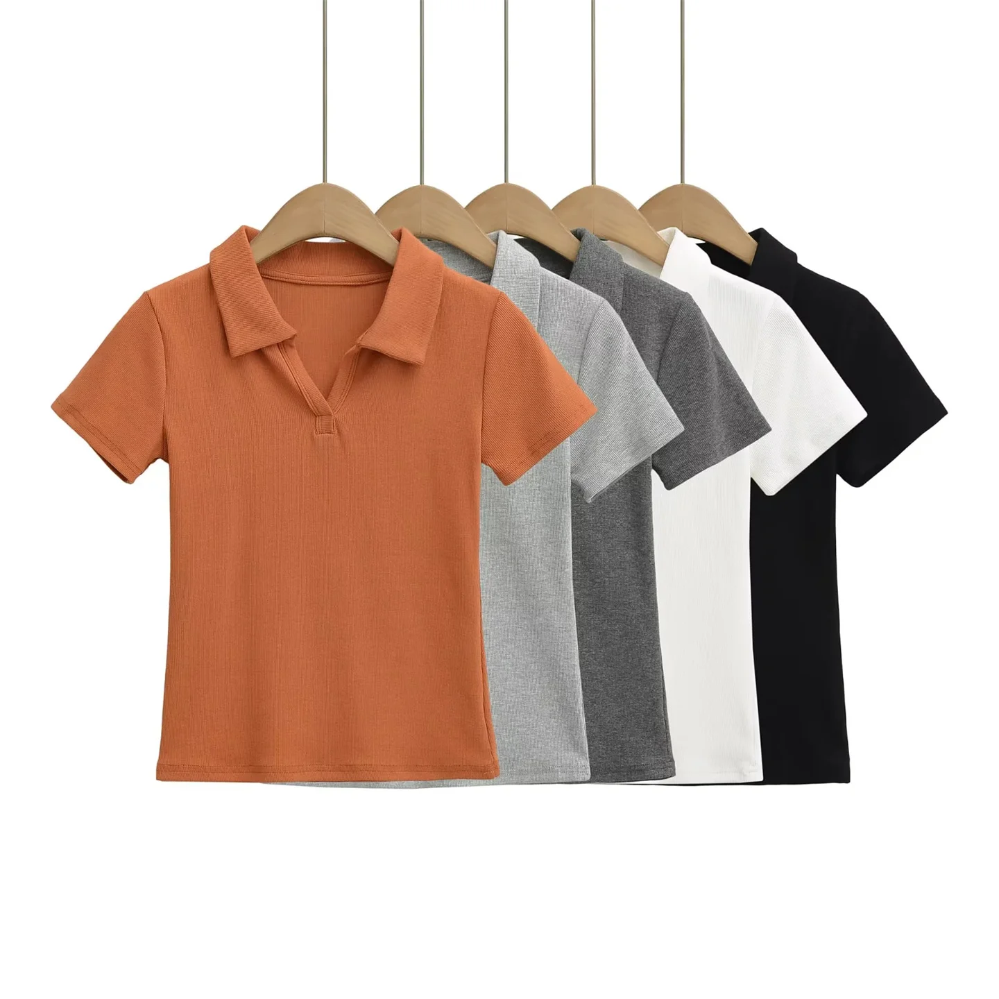 

Облегающий летний топ с высокой талией, универсальный, модный, трендовый, цветной