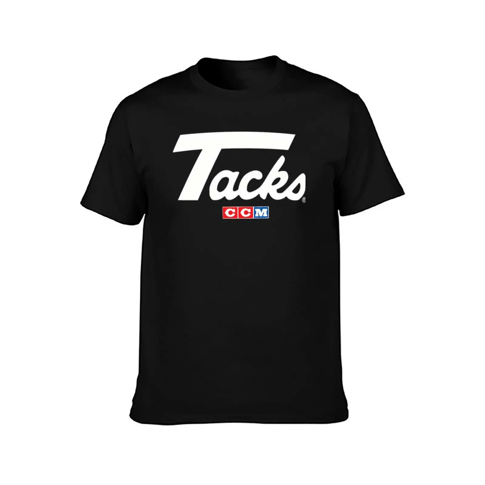 C.c.m Ta.cks Retro Ice Hockey Logo T-Shirt Summer Casual Cotton Tee Oversized Streetwear Tops Vintage Graphic Print