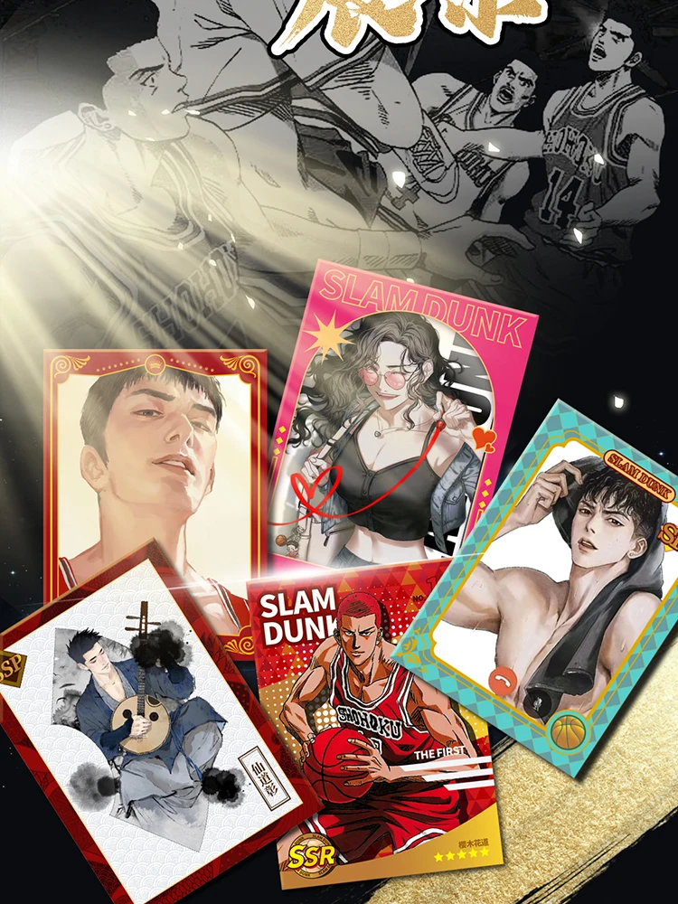 Slam Dunk Card Collection Anime Peripherals Characters Sakuragi Hanamichi Haruko Akagi Cards Box Paper Hobby Gifts Toy Wholesale