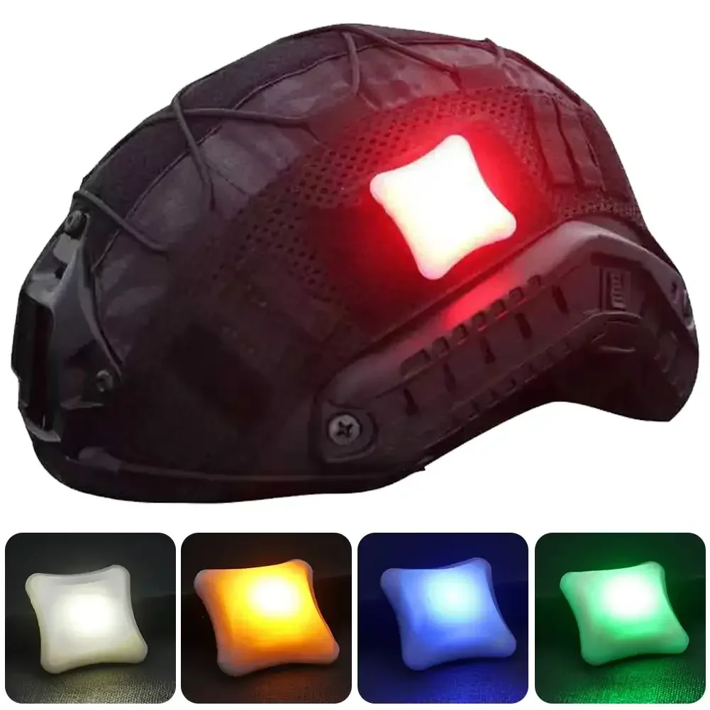 Tactical Signal Lamp Helmet Flashing Light MOLLE Hunting Hiking Safety Light Identification Survival Signal Lights Outdoor Sport