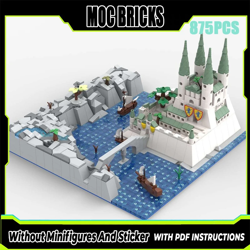 

Exquisite new product MOC building block model winter castle technology modular children's toy gift DIY assembly set