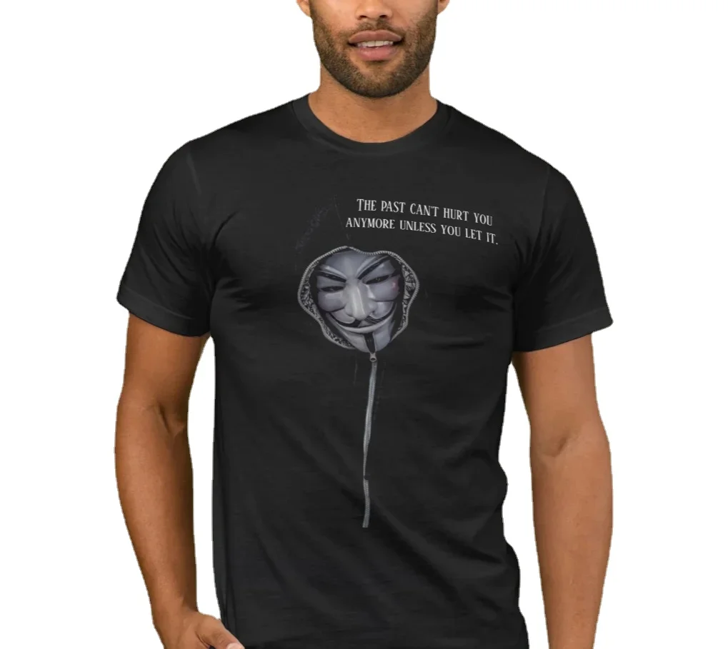 Creative Design Anonym Wear Hoodie Emotionless Anonymous Vendetta T-Shirt. Cotton Short Sleeve O-Neck Mens T Shirt New