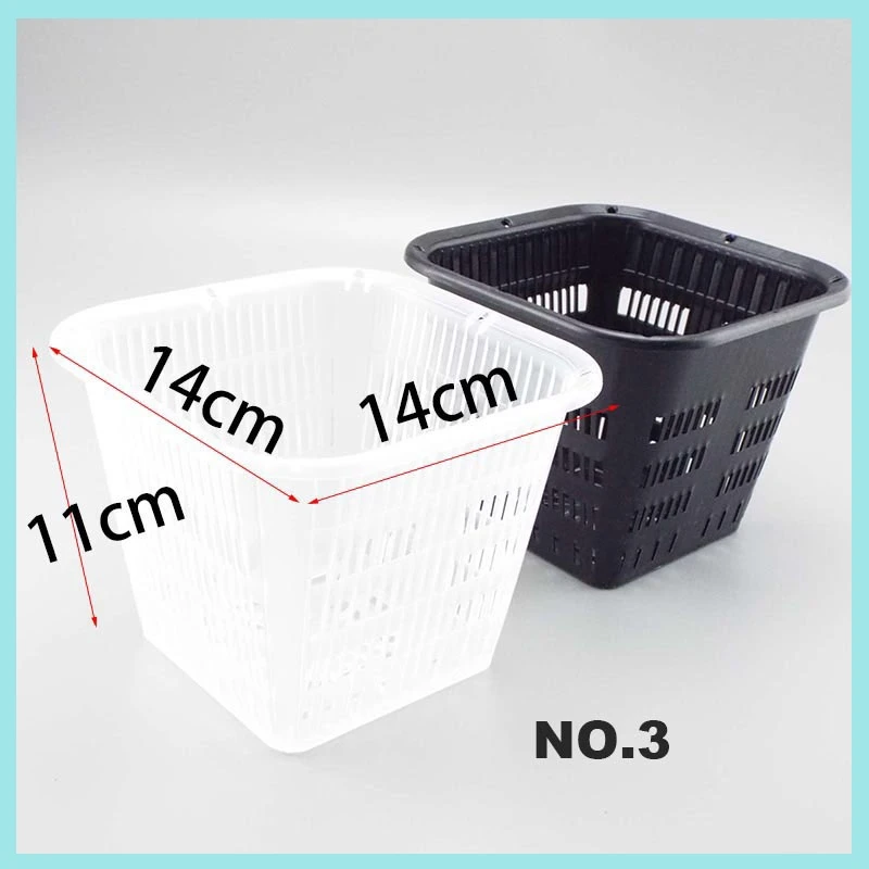 Mesh Grow Pot Net Cup Plastic Basket Orchid Plant Flowers Planting Nursery Pots Breathable Hydroponic Greenhouse Garden Tools B2