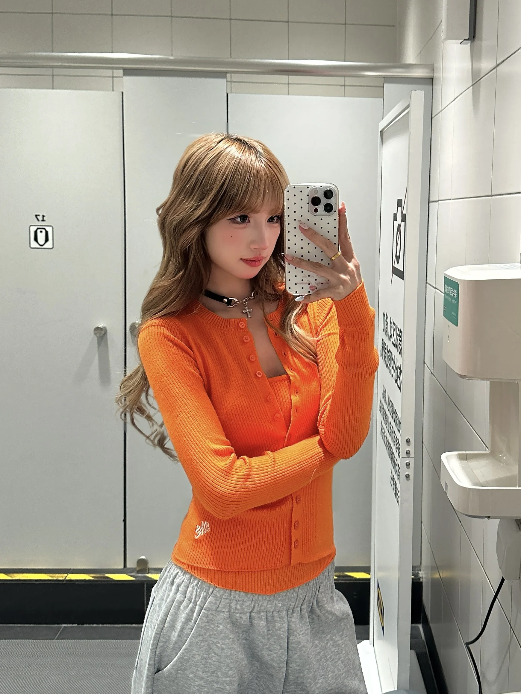 

American Retro Knitted Open Cardigan Two-Piece Set Women's Slimming Top Coat Spring Autumn INS Sle Sexy Girl Slim Fit Knitwear