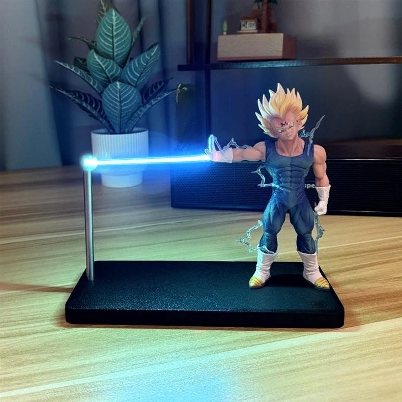 Vegeta Super Saiyan luz nocturna magnética Dragon Ball Z figura de Anime niños regalo de cumpleaños de Navidad estudio Goku luz ambiental ‌