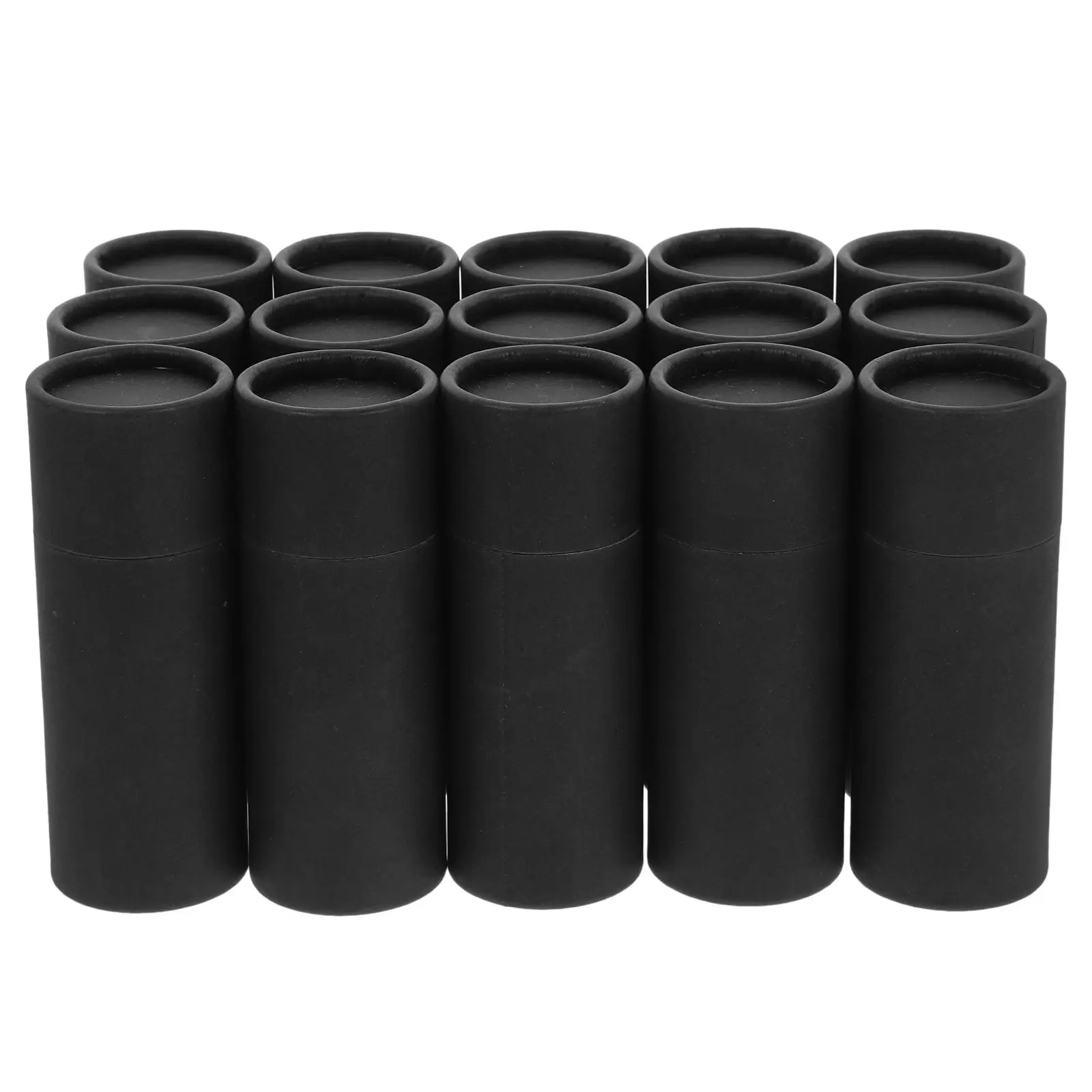 15 Pcs Kraft Paper Gift Box Cardboard Tubes for Craft Empty Boxes Small Black Jar