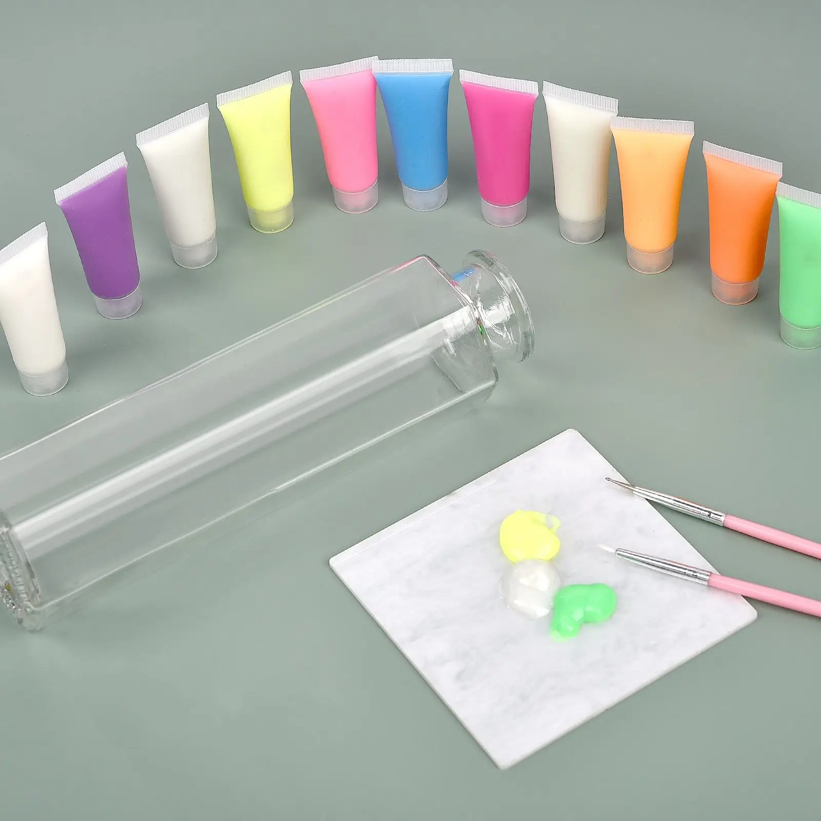 15-20g/Bottle Dark Light Fluorescent Luminous Paint Epoxy Resin Pigment Glow In Dark Acrylic Paints For DIY Party Resin Supplies