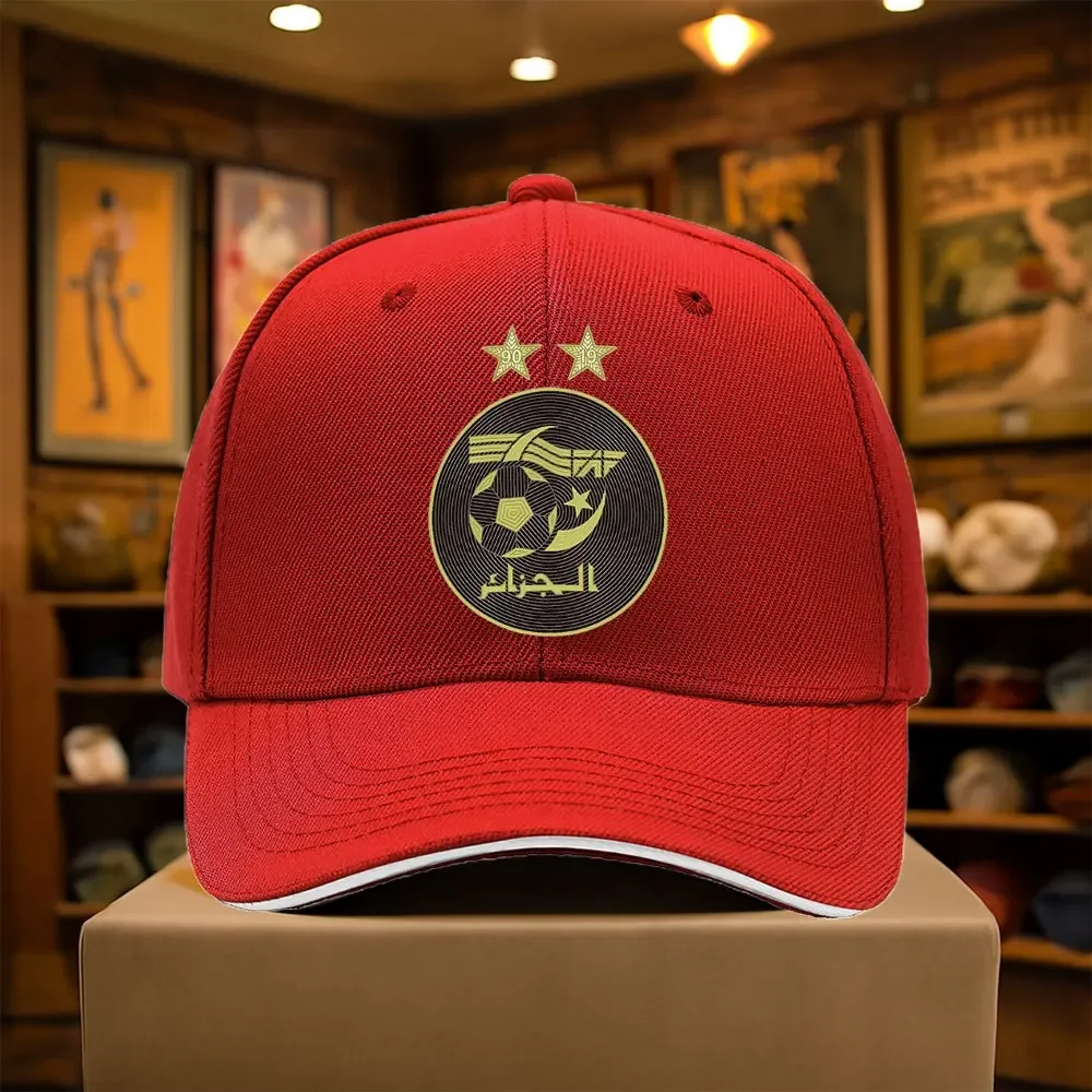 Custom Hat 1pc Algeria Team Printed Baseball Cap, Perfect For Casual Wear And Sports, Suitable For All Seasons, A Casual Sports
