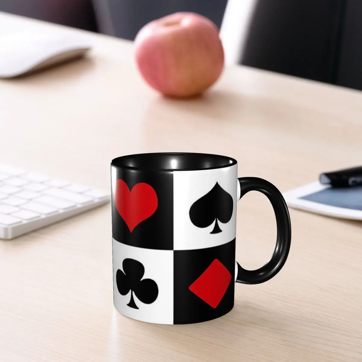 Playing Card Mug Funny Ceramic Coffee Cups Tea Mugs Milk Cup Drinkware Gifts for Friends