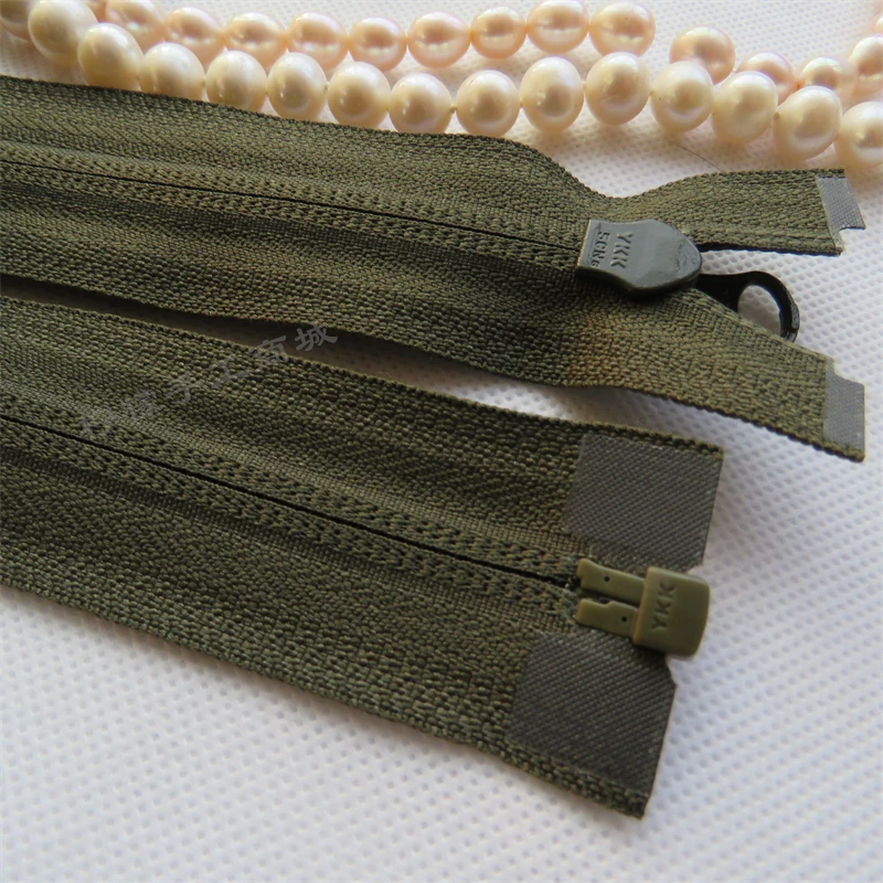 Picture 3: No. 5 Nylon Single Open Zipper Army Green 50.55.60.65.70.75.80 cm 2 pcs