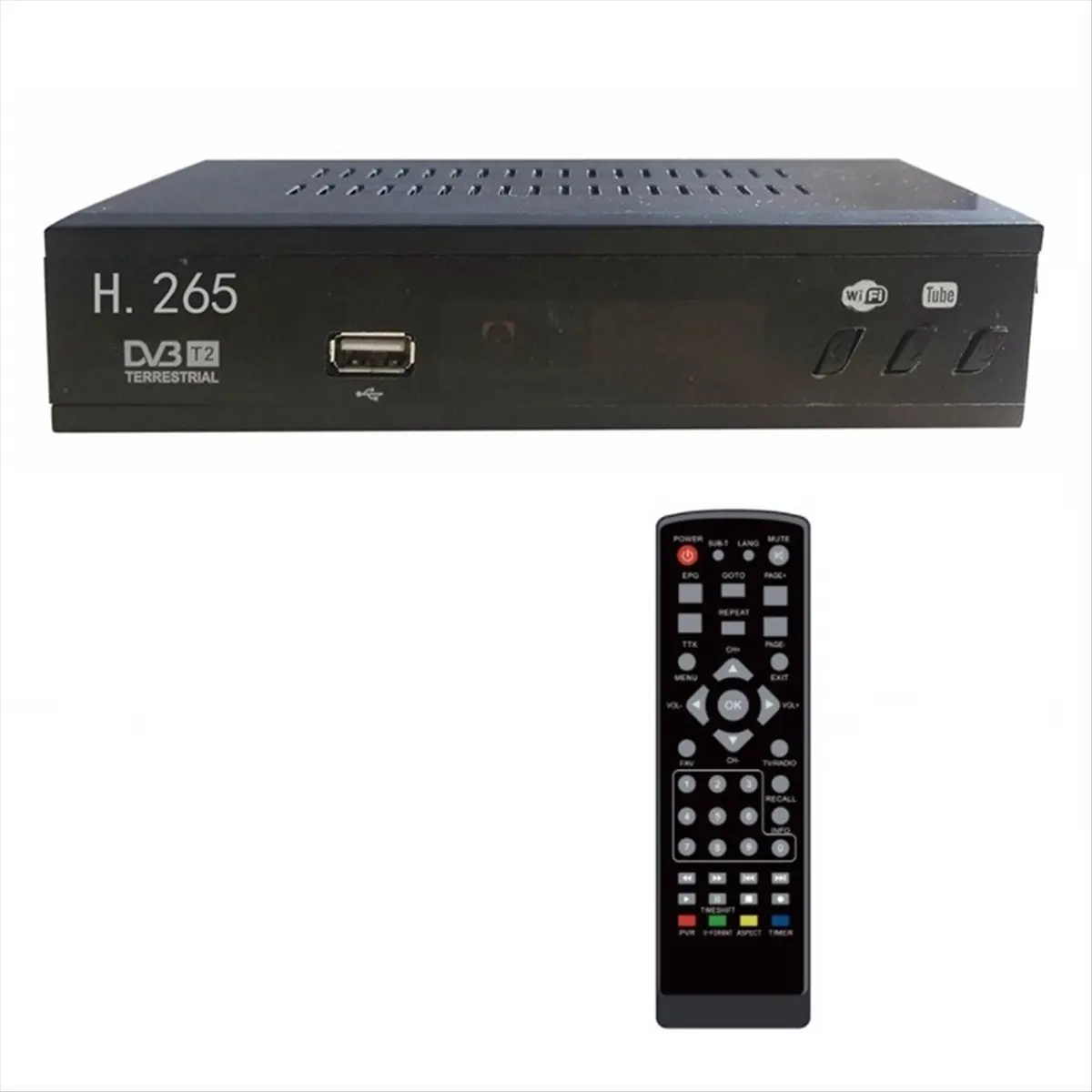 Flash Deal,DVB T2 HEVC 265 Digital TV Tuner DVB-T2 265 1080P HD Decoder USB Terrestrial TV Receiver EPG Set Top Box,EU Plug
