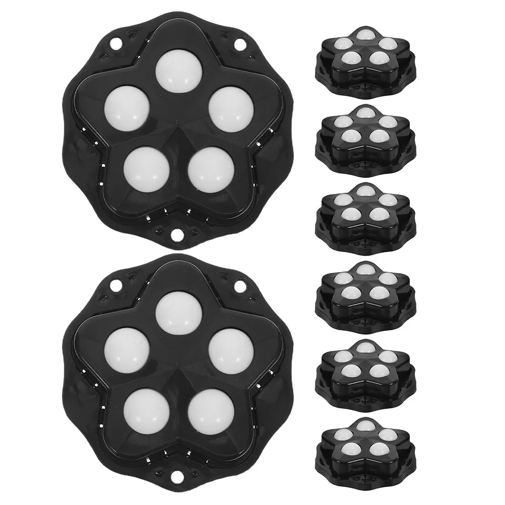 8Pcs Adhesive Castor Wheels Self-Adhesive 360 Degree Swivel Heavy Load Capacity for Small Appliances Furniture DIY Home Use
