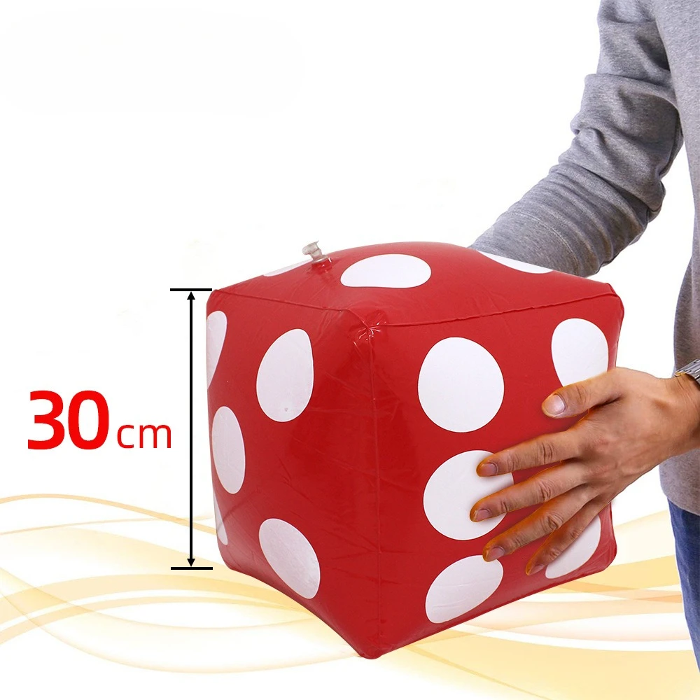 

ПВХ 30 см надувные красочные игральные кости игрушка для снятия стресса большой размер куб реквизит для вечеринки игровые ежегодные мероприятия