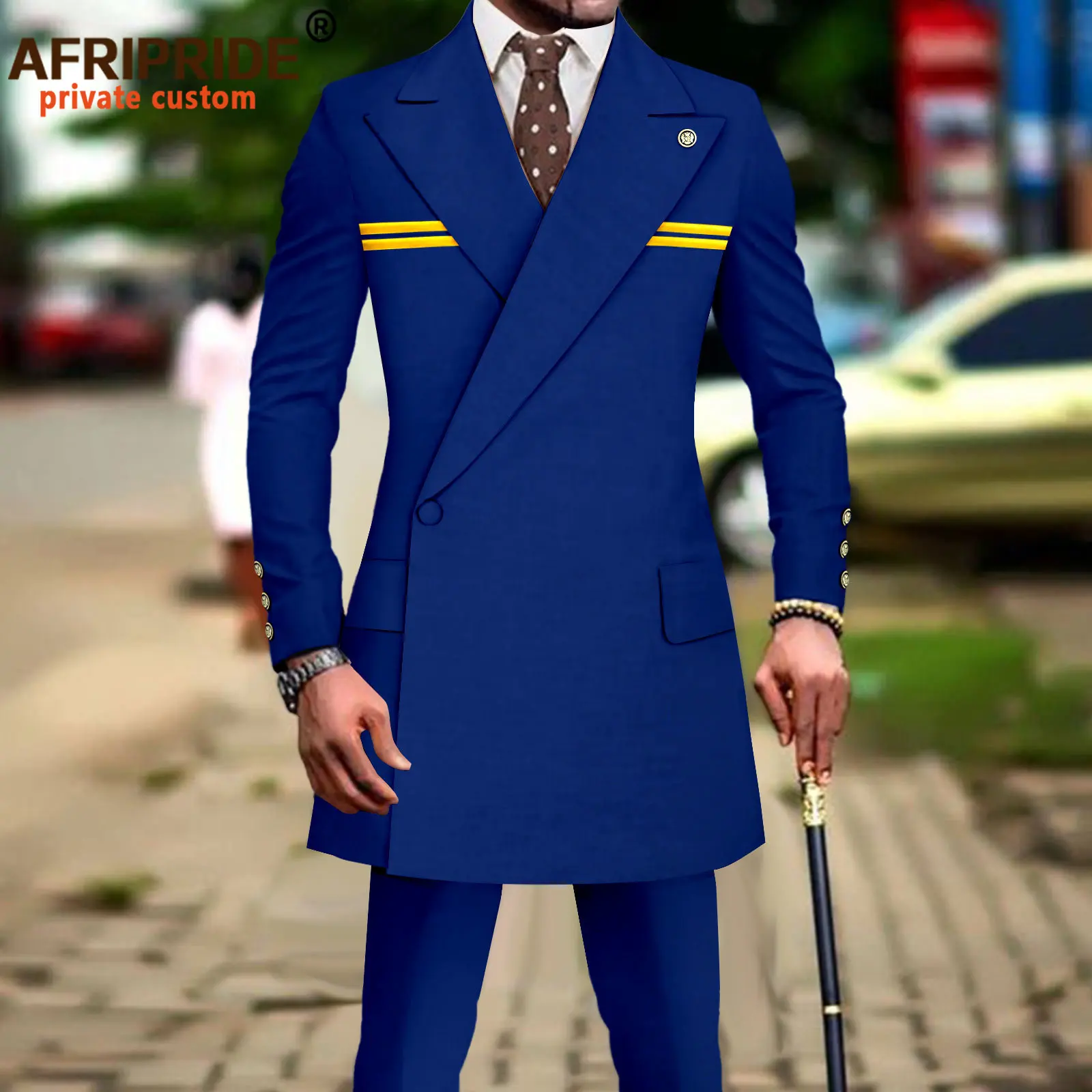 Men`s Suits Slim Fit Blazer and Trousers 2 Piece Set Dashiki Outfits Bussiness Suit Jacket African Clothes A2316044