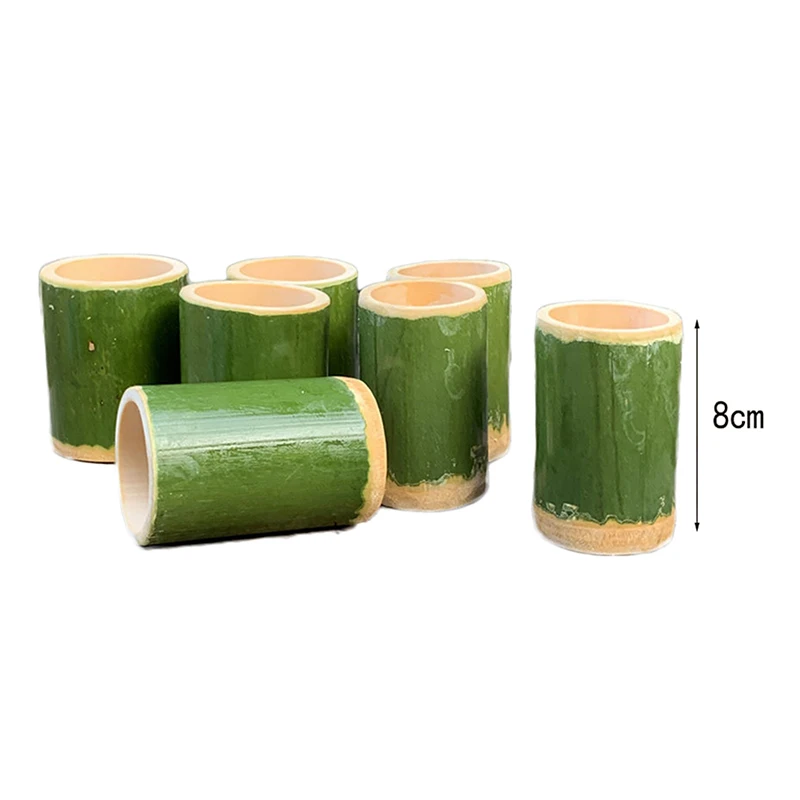 Natural Bamboo Cup Home Decoration Keys Pens Storage Creative Handmade Crafts