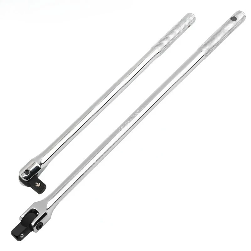 1/2 Inch Drive F-Type Long Lever Breaker Bar, Swivel Head Socket Wrench 10/12/15/18 Inch Repair Hand Tool
