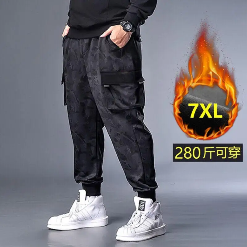 

Plus Size Clothing Men's Pants Winter Clothing Leisure Sweatpants Men's Clothing Loose Camouflage Overalls Tapered Pants Xl-8Xl