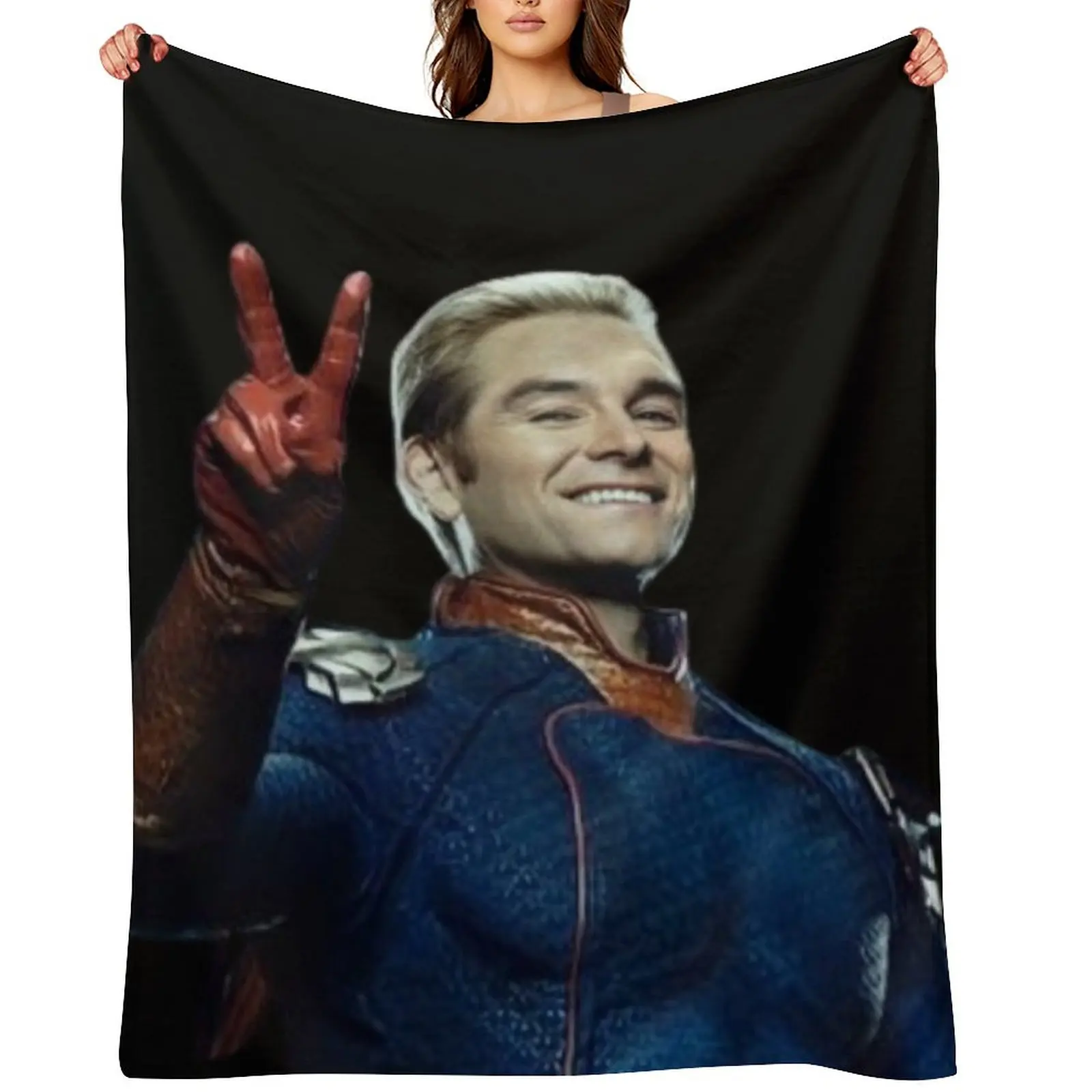 

Homelander - V8 Throw Blanket Travel Hair Flannel bed plaid Blankets