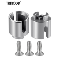 TRINOOD 2Pcs Steel Drive Cup Drive Shaft Front/Rear CVD For 1/18 HBX 18859 18858 18868 RC Car Upgrade Parts Accessories