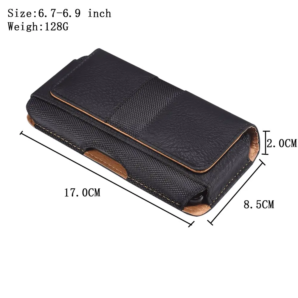 Universal Retro Leather Belt Clip Holster Phone Pouch Case for Xiaomi Redmi Note 13 12 11 10 9 Pro Plus Magnetic Waist Bag