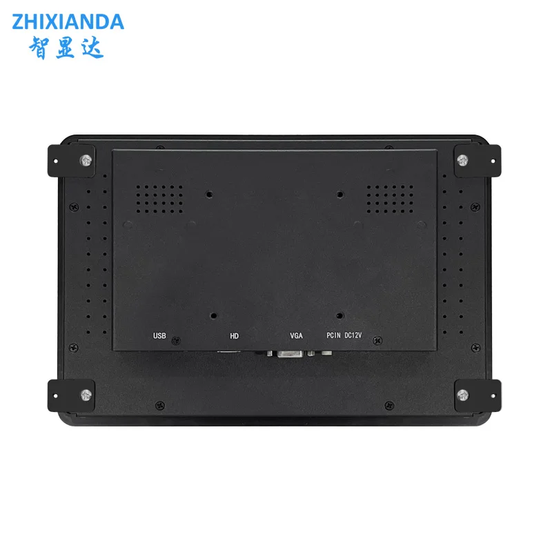 Waterproof Industrial Display 10.1 Inch LCD 1280*800 Wall Mount Touch Screen Embedded Monitor Metal Case with HD/VGA Interface
