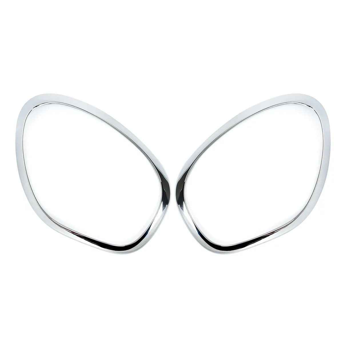 Bezel Trim Ring For Mini Cooper Front Headlight Countryman R60 R61 2011-2016 Left Right Head Lights Cover Cap Decor Parts Chrome