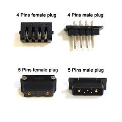 Connettore di scarica di alimentazione della scatola della batteria al litio E-Bike 4 pin/5 pin maschio o femmina per la custodia della batteria Hailong SSE-046 SSE-077