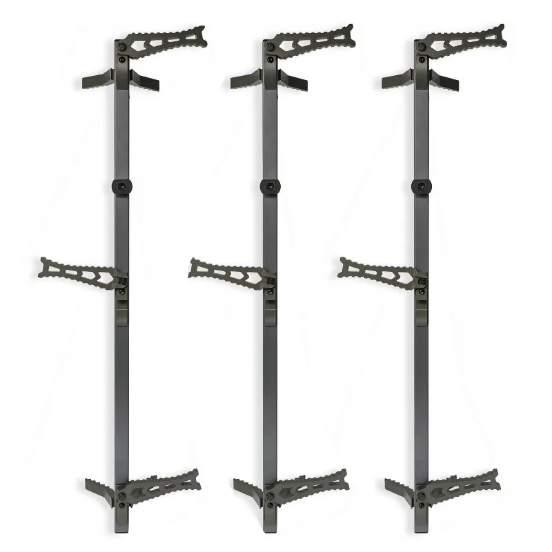 

Aluminum Climbing Staff for Hunting - Set of 3 - Storm Grey, Belt, Green Ladder, 34