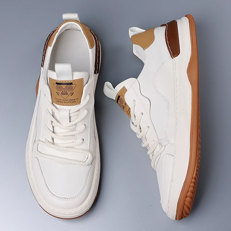 أحذية رياضية كاجوال من الجلد أحذية عصرية أحذية رياضية للرجال أحذية رجالي غير رسمية أحذية جديدة من جلد البقر الأصلي من جلد الغزال