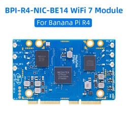 BPI-R4 BPI-R4-NIC-BE14 WiFi 7 Module with MediaTek MT7995AV 32-bit RISC-V MCU 2 PCIe 3.0 Interface for Banana Pi BPI-R4