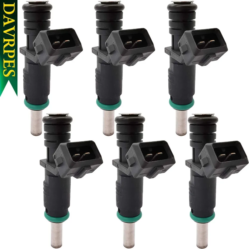 6Pcs Fuel Injector Nozzle 7531634 13537531634 7531634-6N for BMW 323i 325i 328i 330i 523i 525i 530i 528i F10 E60 E90 X1 X3 X5 Z4