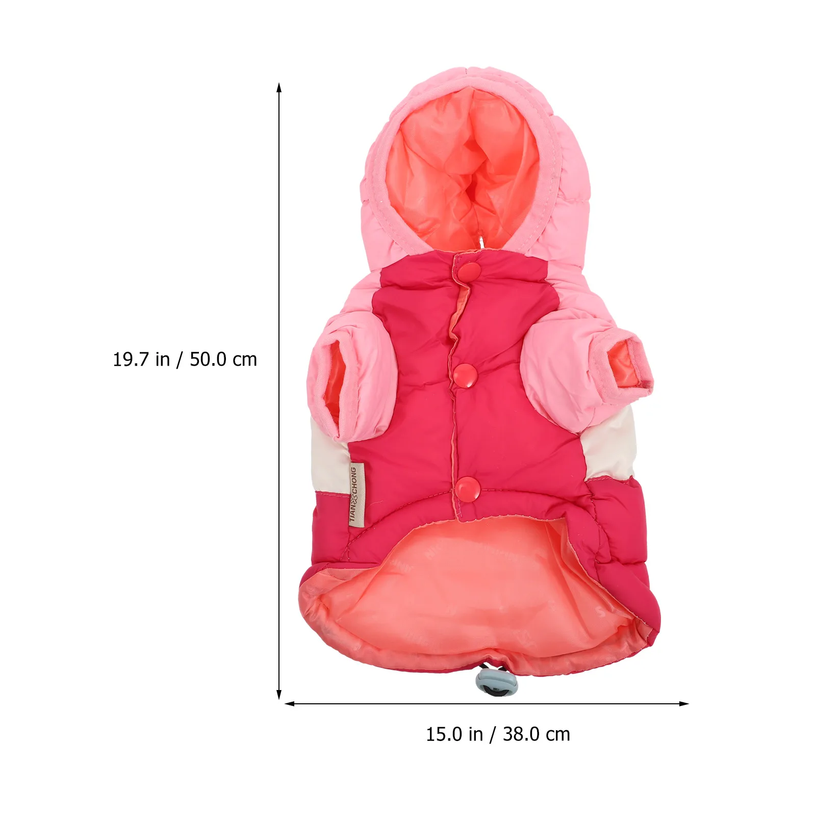 

1pc Down Warm Pet Outfit Winter Winter Pet Outfit Dog Adjustable Dog Warm Clothing Puppy Clothing For Outdoor Hoodie Apparel