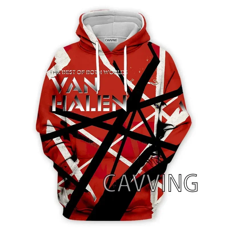 CAVVING 3D Print  Van Halen Band  Zipper Hoodies Zip Up Hooded Sweatshirt Harajuku Hoodie Sweatshirts for Men/women traf homme