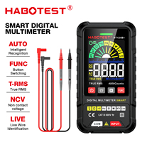 HABOTEST HT124 Series Digital Smart Multimeter 4000 Counts Auto Range Tester Ohm Hz Capacitance True RMS AC DC DMM Multitester