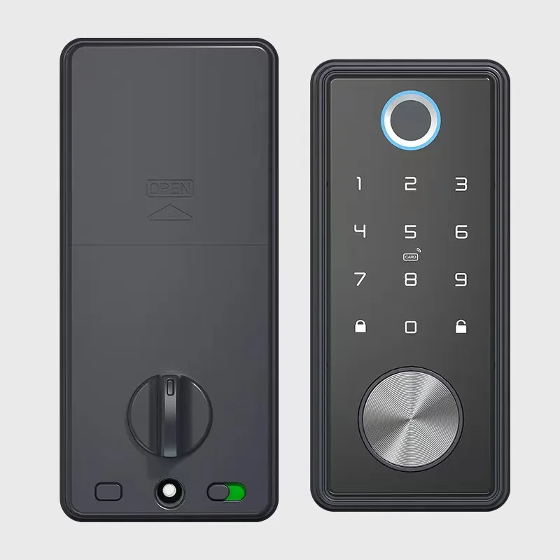 Graffiti through ttlock fingerprint password card app to open the door, smart lock for Europe and America