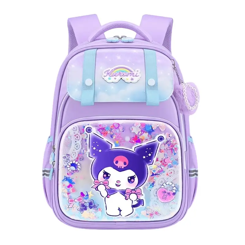 

Sanrioed Kuromi Melody Cinnamoroll Hello Kitty Children Backpack Cute Schoolbag Student Cartoon Large Capacity Shoulder Bag Gift