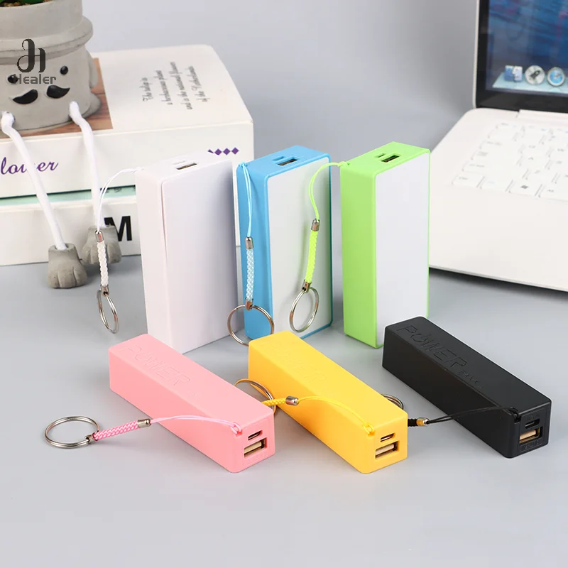 1PC Mobile Power Bank Charger Battery Pack For Case DIY Box Protable Colorful Stroage Box