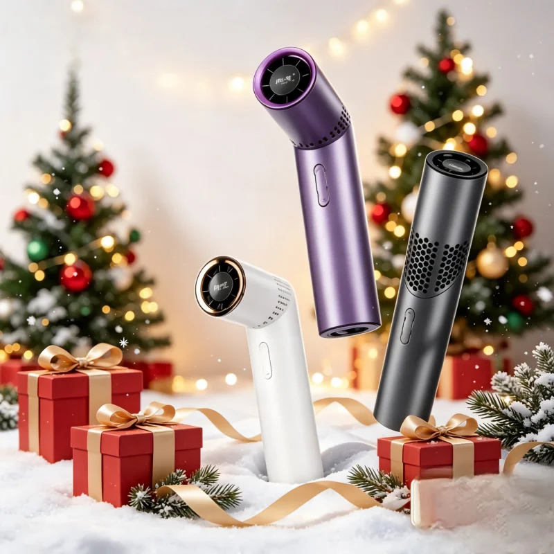 Lipstick Fan Portable Outdoor Brushless High Speed Fan Large Capacity Mini Foldable Handheld/chest Hanging Fan 3000mah